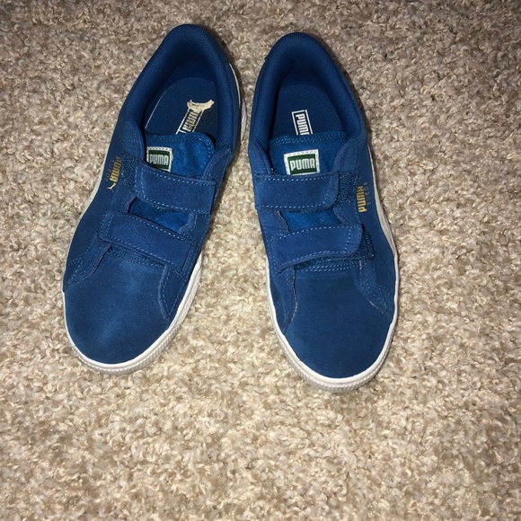puma suede kids blue